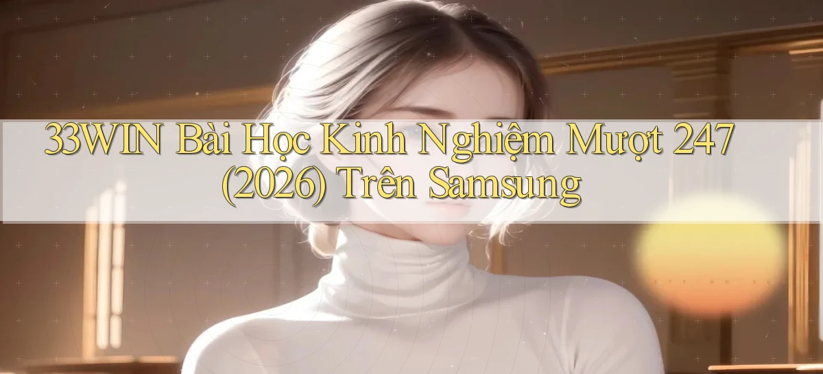 33win bài học kinh nghiệm mượt 247 (2026) trên Samsung