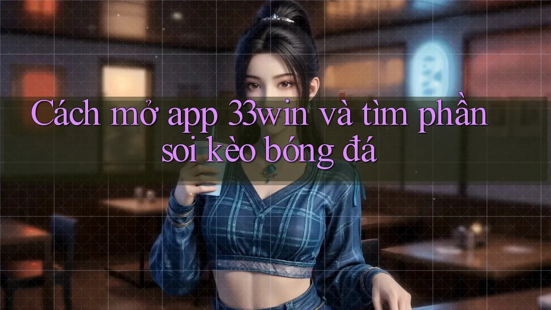 Cách mở app 33win và tìm phần soi kèo bóng đá