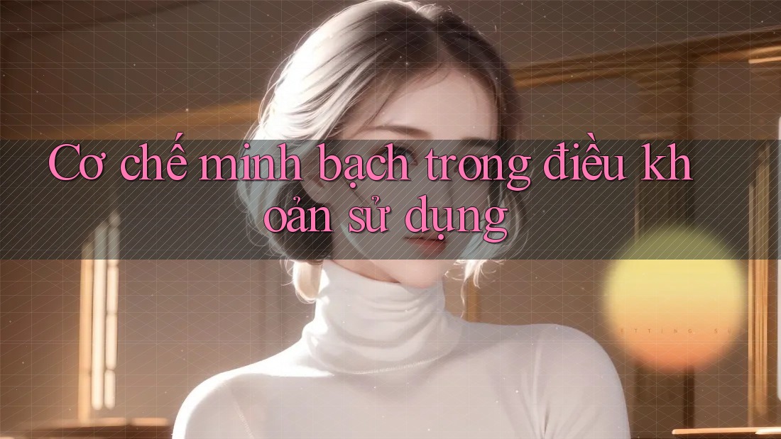 Cơ chế minh bạch trong điều khoản sử dụng Cơ chế minh bạch trong điều khoản sử dụng