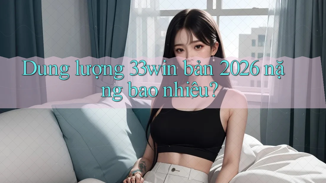 Dung lượng 33win bản 2026 nặng bao nhiêu?