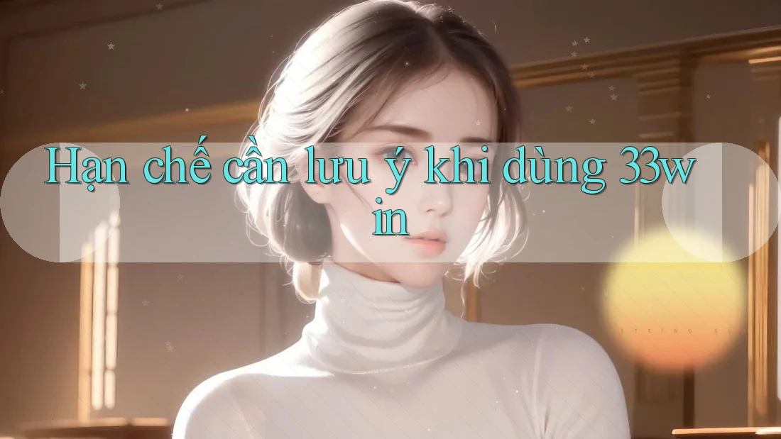 Hạn chế cần lưu ý khi dùng 33win