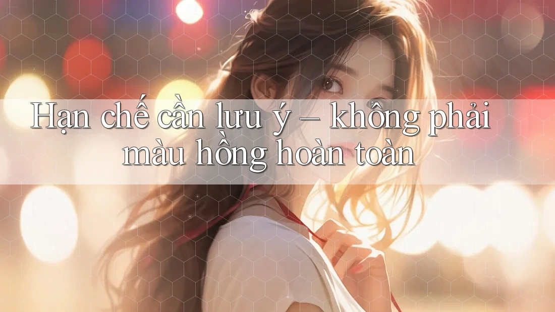 Hạn chế cần lưu ý - Không phải màu hồng hoàn toàn