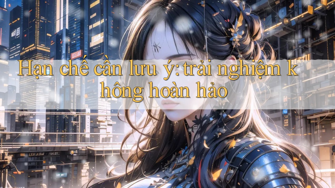 Hạn chế cần lưu ý: trải nghiệm không hoàn hảo Hạn chế cần lưu ý: trải nghiệm không hoàn hảo