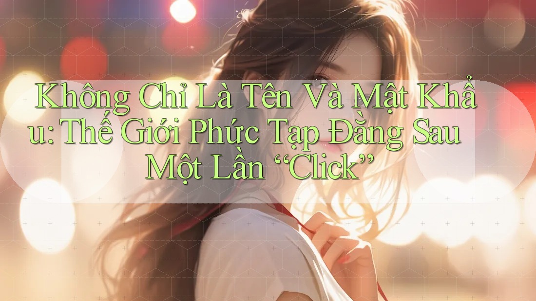 Không Chỉ Là Tên Và Mật Khẩu: Thế Giới Phức Tạp Đằng Sau Một Lần “Click”
