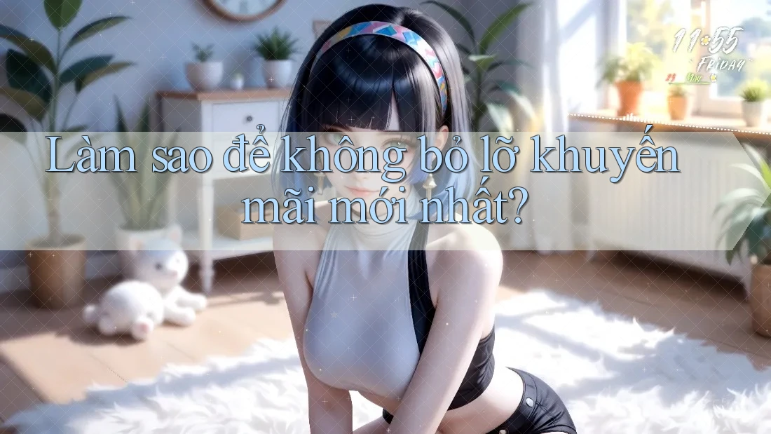 Làm sao để không bỏ lỡ khuyến mãi mới nhất?