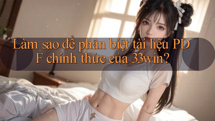Làm sao để phân biệt tài liệu PDF chính thức của 33win?