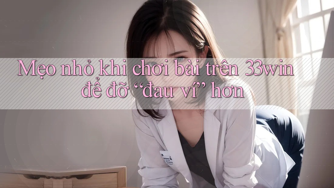 Mẹo nhỏ khi chơi bài trên 33win để đỡ “đau ví” hơn