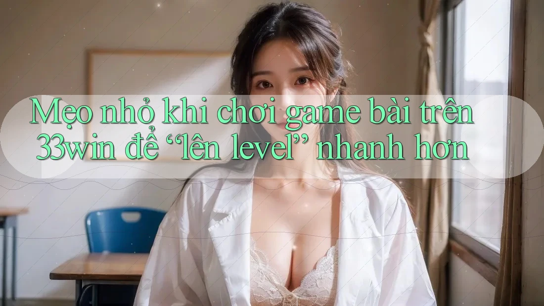 Mẹo nhỏ khi chơi game bài trên 33win để “lên level” nhanh hơn Mẹo nhỏ khi chơi game bài trên 33win để “lên level” nhanh hơn