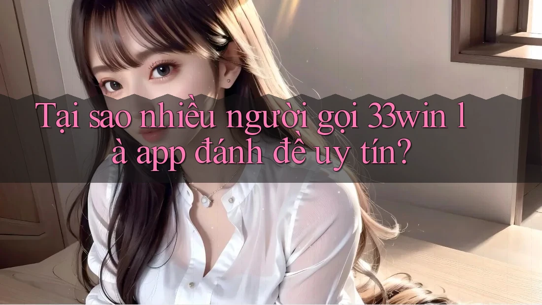 Tại sao nhiều người gọi 33win là app đánh đề uy tín?